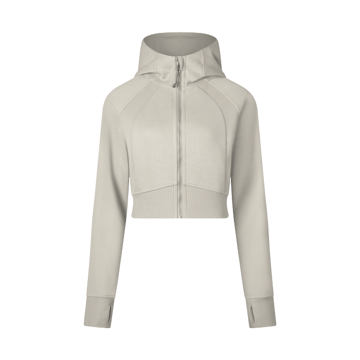 Cropped Zip Hoodie