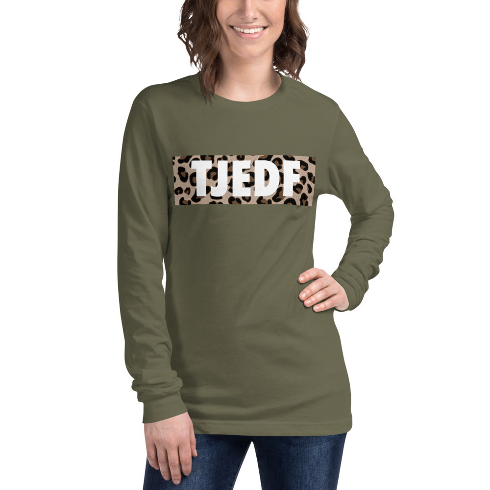 Leopard Logo Long Sleeve Tee