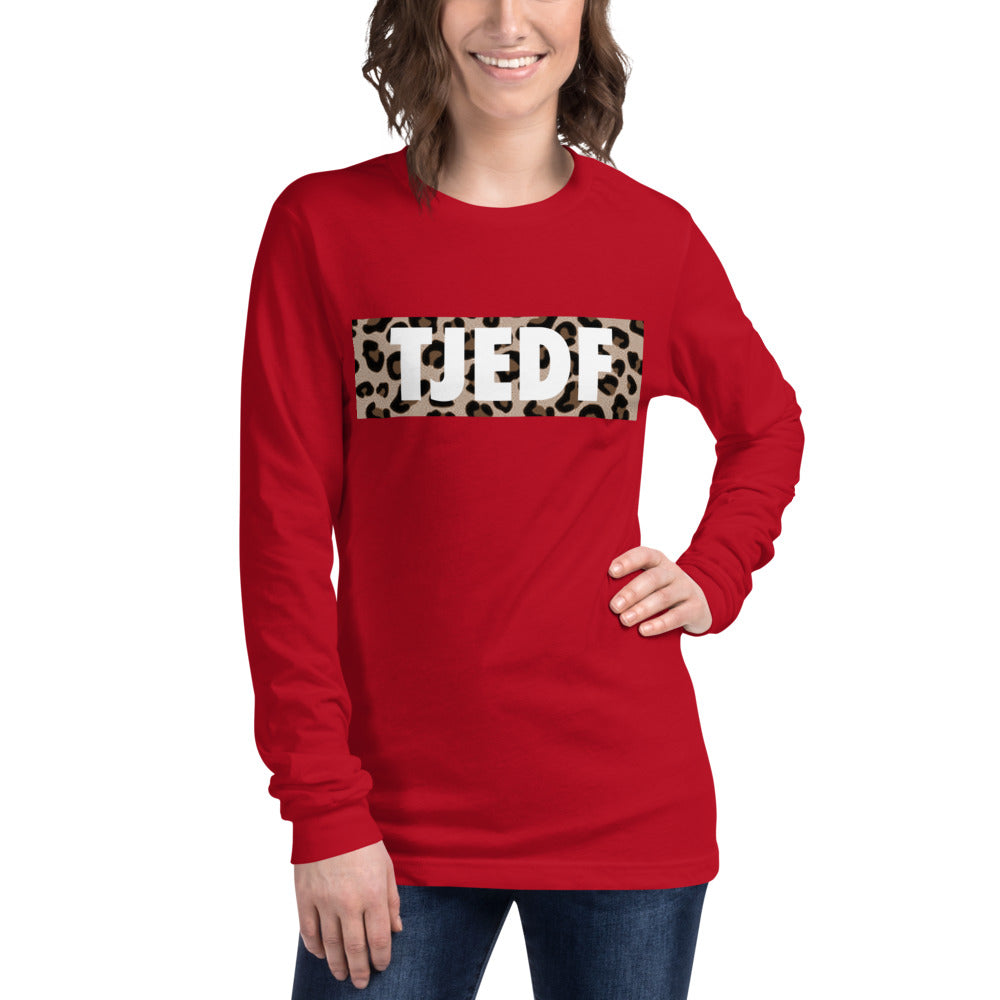 Leopard Logo Long Sleeve Tee