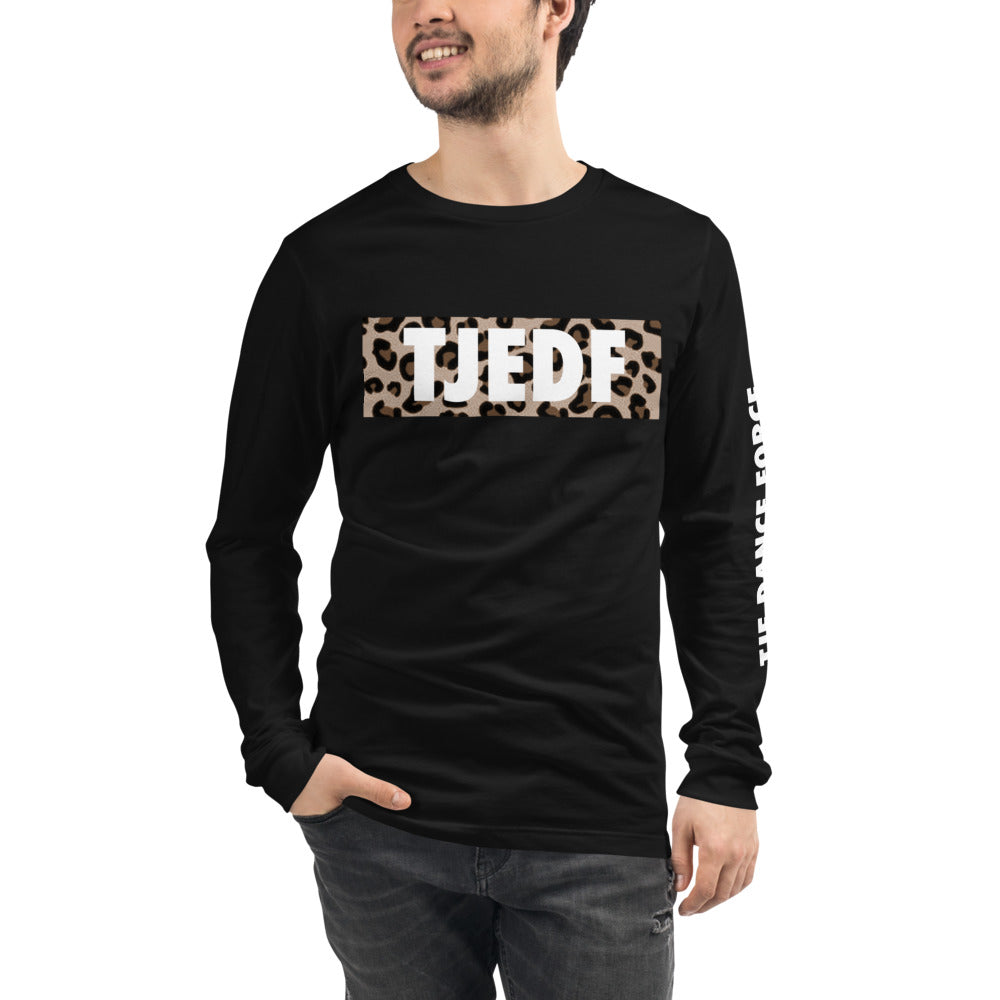 Leopard Logo Long Sleeve Tee