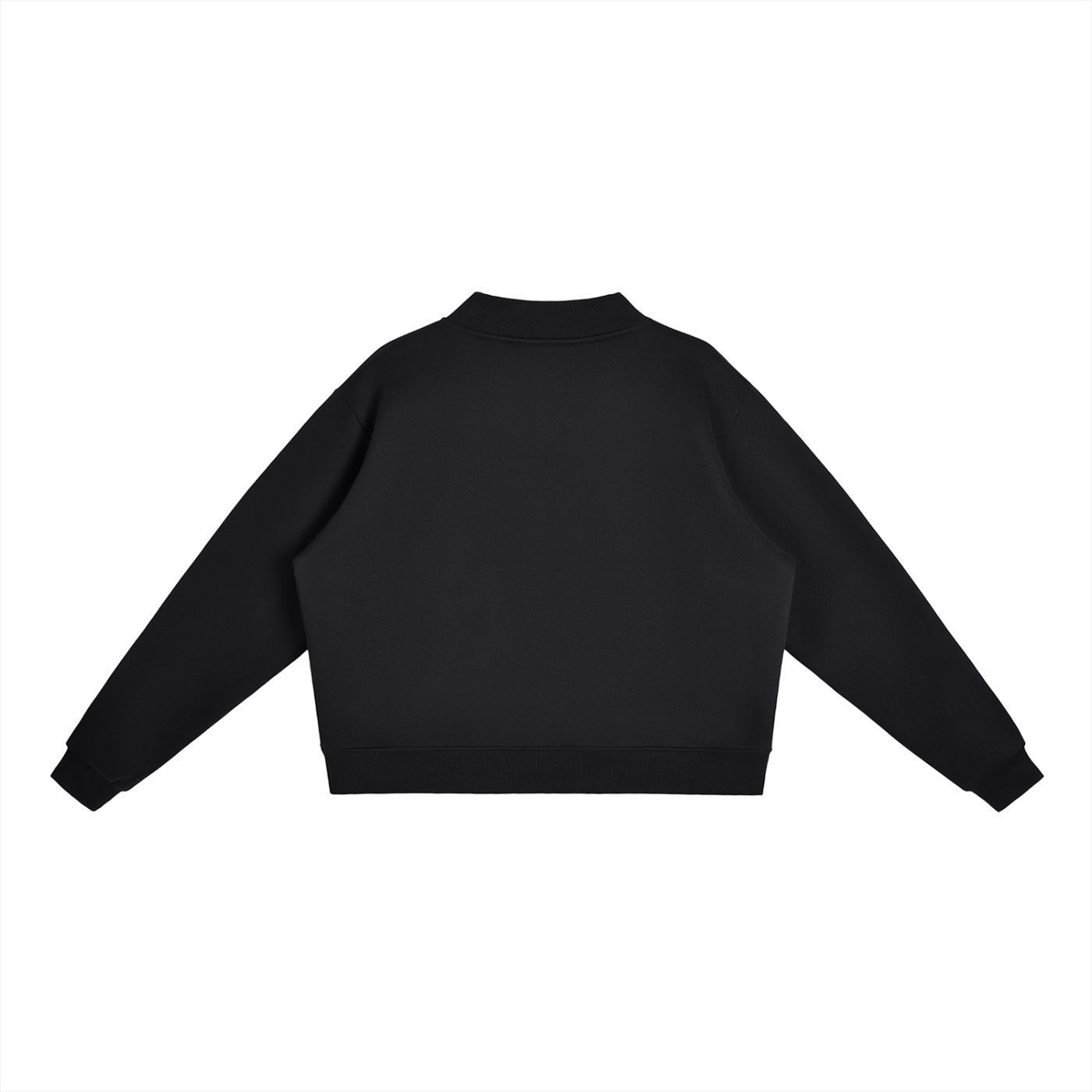 Essential Fleece Mock-Neck Crew