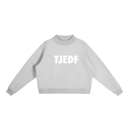 Essential Fleece Mock-Neck Crew