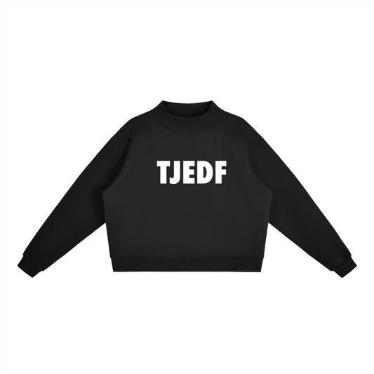 Essential Fleece Mock-Neck Crew