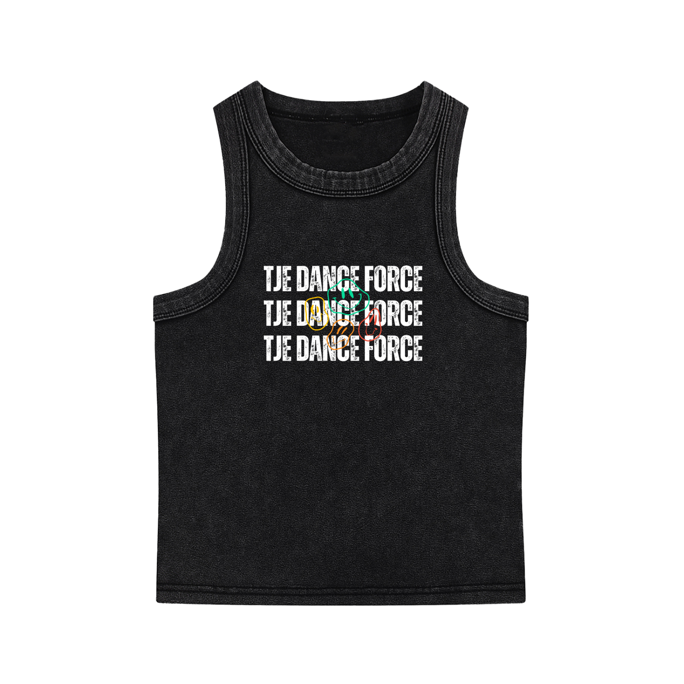 Triple Smiley Tank Top