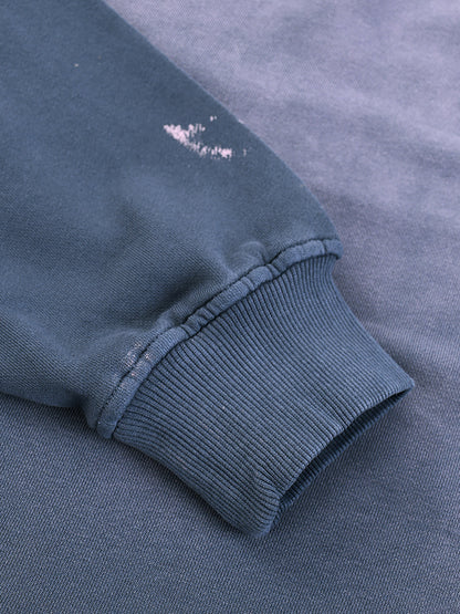 Distressed Drop-Shoulder Sweatshirt