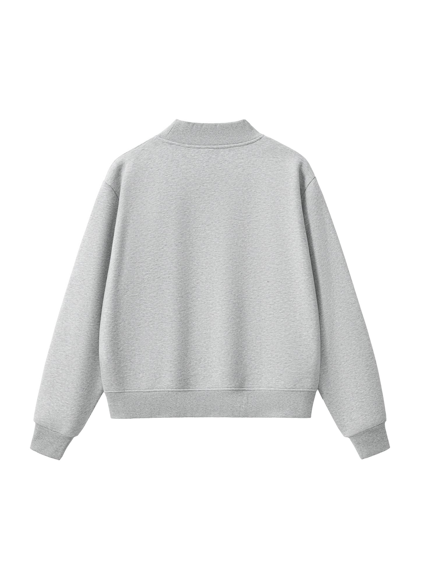 Essential Fleece Mock-Neck Crew