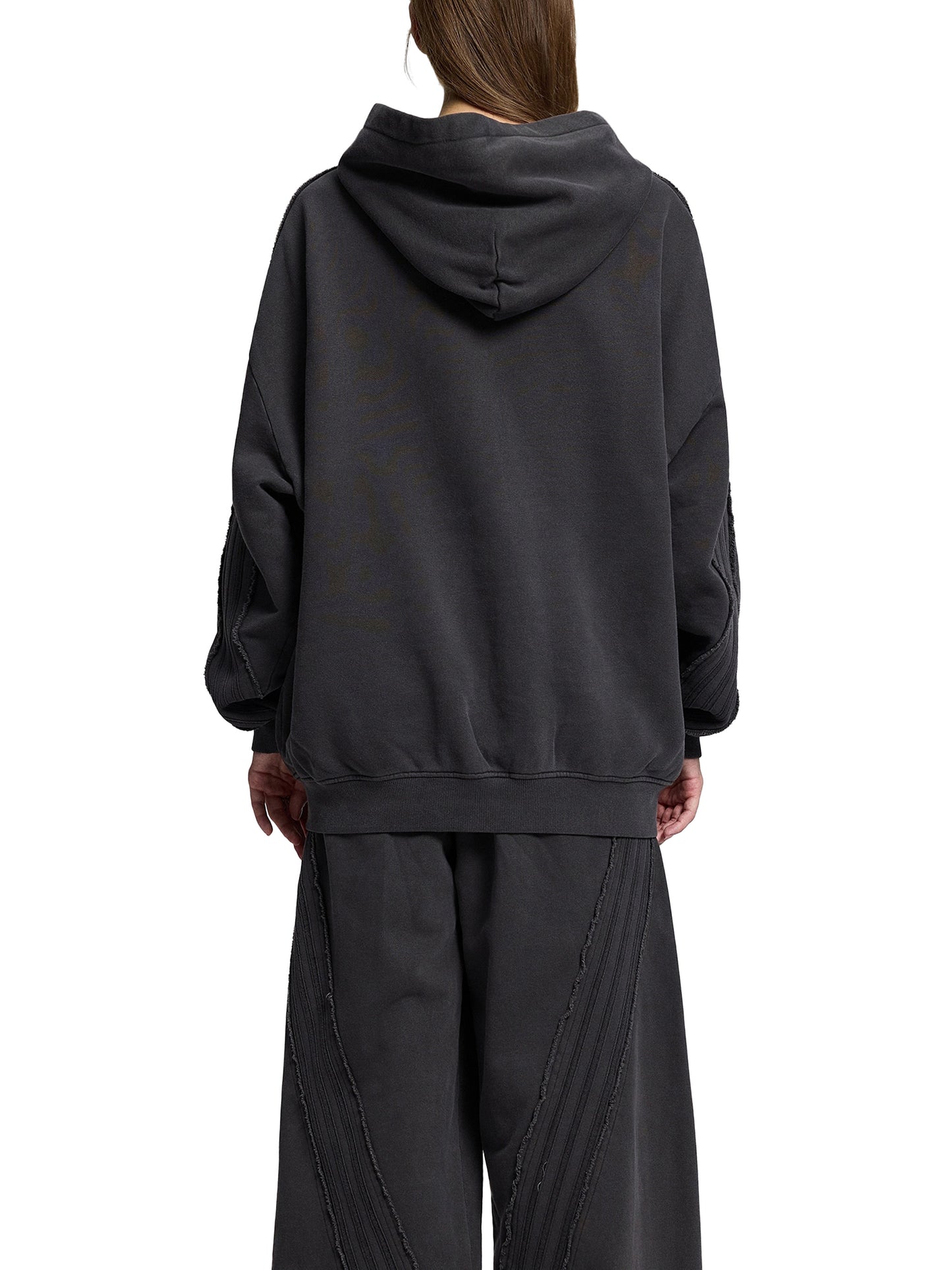 Cool Moms Club Raw Edge Zip Hoodie