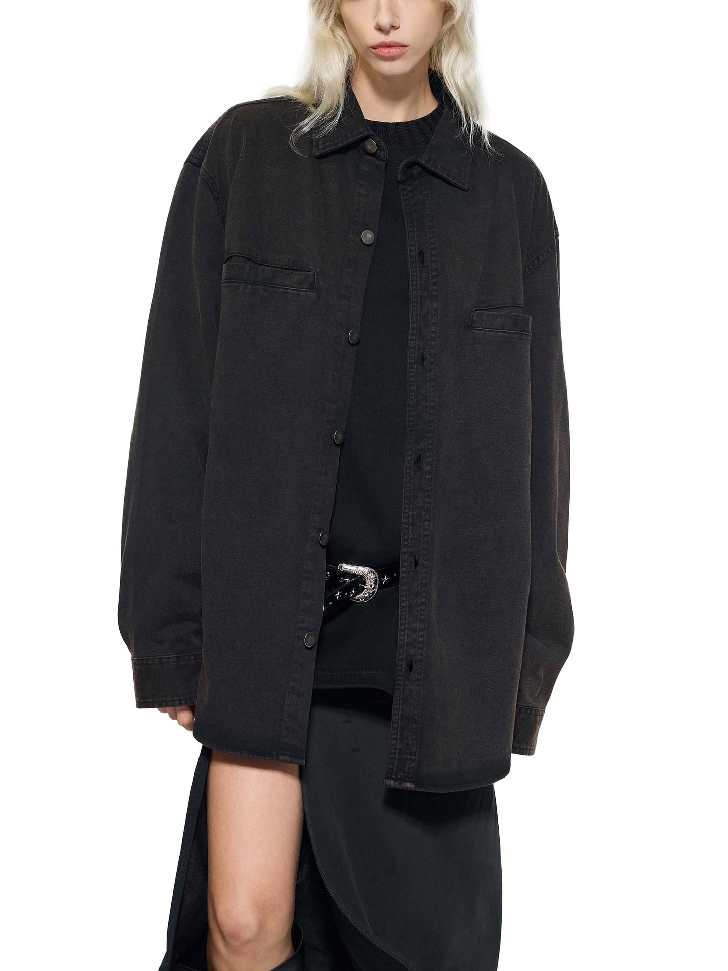 Denim Vintage-Wash Jacket