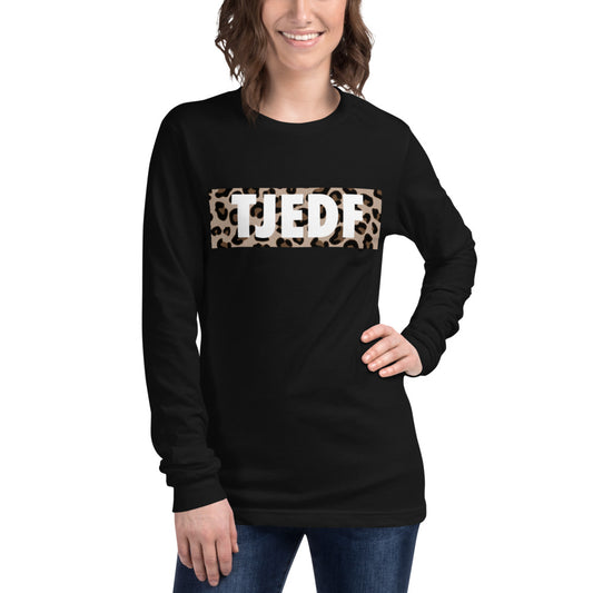 Leopard Logo Long Sleeve Tee